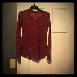 Rock & Roll Cowgirl Sheer Bling Top